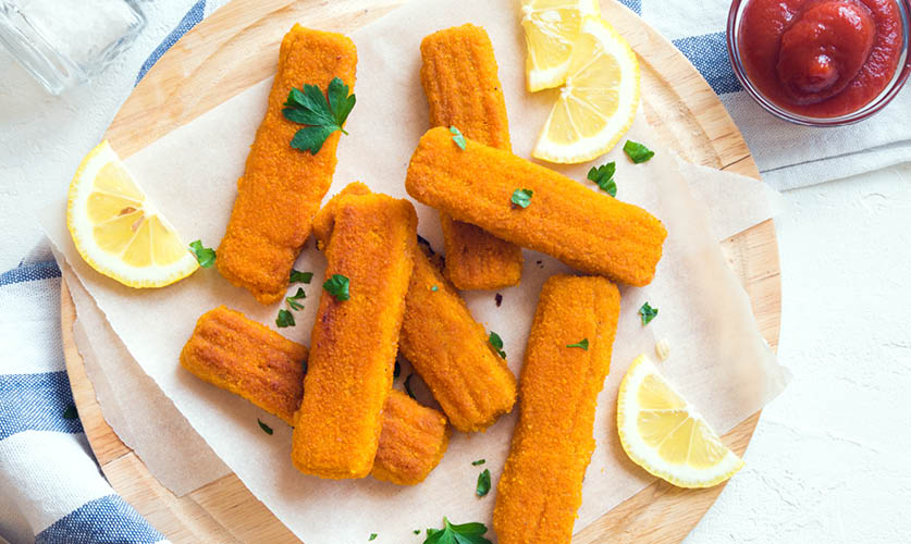 crumbed fish fingers